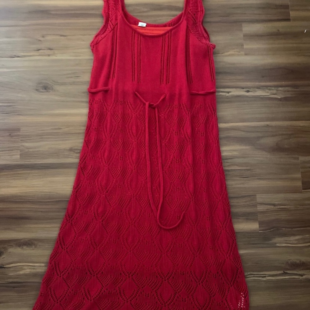 Red Chroshet dress